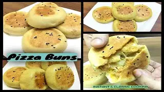 Tasty Pizza Buns Recipe | Home Made Stuffed Buns Recipe | No Yeast | No oven | Pizza Buns Recipe