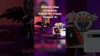 #mkbhd  reviewing #rabbitR1, #Fisker, #Humain AI pin