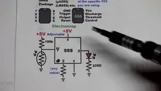 Simple 555 Timer LDR Nightlight Circuit Using Low Side Light Dependent Resistor