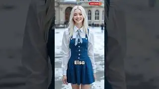 ✨ DISNEY PRINCESSES AS HIGH SCHOOL STUDENTS #aiart#disneyai #fashion