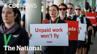 Air Canada flight attendants rally outside airports ahead of possible strike