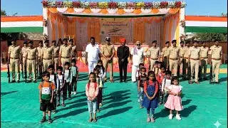 School chale hum performance by Pre school kids students. Republic Day celebration.