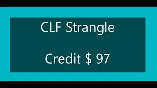 CLF 18 Nov Cleveland Cliffs Short Strangle