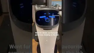 The kids LOVE visiting this kitty robot. Have you visited the robot server? #vancouverisland