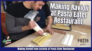 Making Ravioli at Pasta Eater Restaurant in New York City