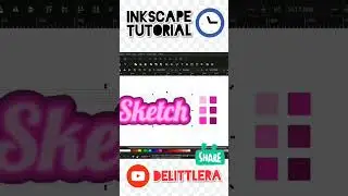 Creating Text Effects with Linked Offset #effect #inkscape #color #creating