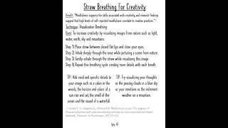 Straw Breathing For Creativity: Visualization Breathing