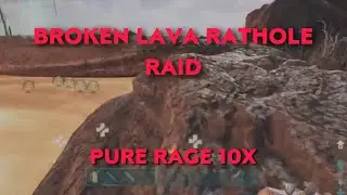 ARK Survival Evolved | broken Fjordur lava rathole | online raiding bobs | PURE RAGE