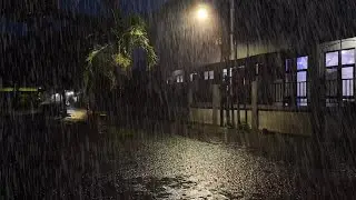 Heavy Monsoon Rain in a Quiet Indonesian Town - Ambient Sounds to Calm Your Mind & Stop Overthinking