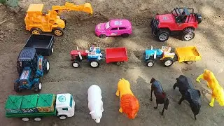 बच्चों हमारे mini tractor मिट्टी भरने गए थे पर वह गड्ढे में गिर गए?
