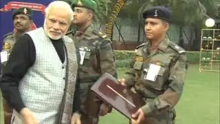 PM Modi honours innovative officers of Indian army