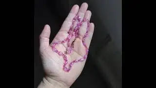 Gem Gardener: Corundum Pink Sapphire Bead Necklace 18k