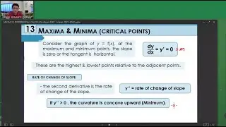 DIFFERENTIAL CALCULUS - MAXIMA AND MINIMA (Critical Points)