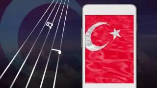 3D Turkey flag Live wallpaper - t&uuml;rk bayragi masa&uuml;st&uuml; duvar kagitlari