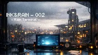 Rain Terminal &mdash; 1 Hour Rain on Window Sci-Fi Ambience (No Talking) | IR 002