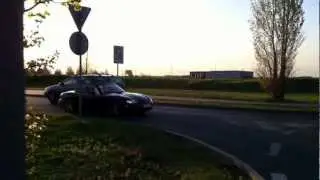 Mazda MX-5 Miata drifting on roundabout CZ