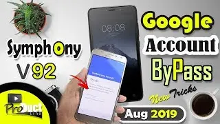 SYMPHONY V92 GOOGLE ACCOUNT|FRP BYPASS | NEW VIDEO 2019