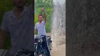 WATER BURNOUT 🌊 #rajat_05vlogs #viralvideo #rainyday #splendor #newshort #bikelover #watchtillend