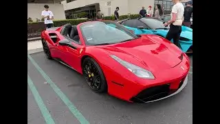 Beautiful Red Ferrari 488 Spider Supercar #cars #supercars #sportscar #ferrari #ferrari488 #488 #car