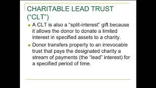 Charitable Trusts
