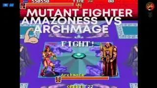 Mutant Fighter Amazoness Vs Archmage The Magician Boss Retro Arcade Gameplay PlayStation5🔥🧙&zwj;♂️🦸&zwj;♀️😱🤔