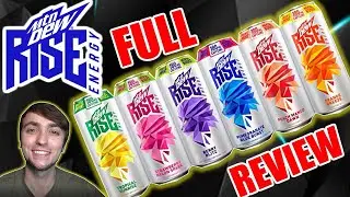 *NEW* RISE ENERGY FROM MOUNTAIN DEW | FULL REVIEW AND TASTE TEST BEFORE YOU BUY