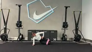 Banded Clamshell Side Plank Hip Thrust