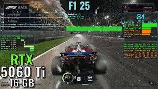 F1 25 - RTX 5060 Ti 16GB - Ryzen 7600 - 1440p, 1080p - DLSS 4 Benchmark