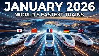 Топ-10 самых быстрых поездов в мире, которые появятся к январю 2026 года.