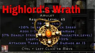 D2R Unique Items - Highlord's Wrath (Amulet)