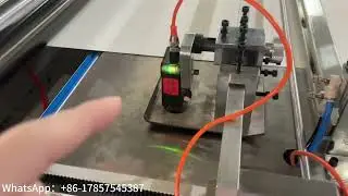 HKS-1400W  roll to sheet cutting machine with conveyor stacker