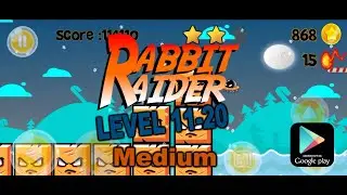 Rabbit Raider GamePlay Level 11 - 20 Medium. Claim your PromoCode