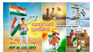 Republic Day Photo Editing 📱2026 || 26 January Photo Editing PicsArt || 🇮🇳Indian Flag Photo Editing 