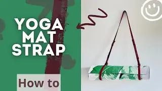 Yoga mat strap DIY