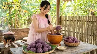Harvesting And Cooking Vlog 30:Cooking Sweet Potato Flake from Nghe An Province to Sell with Lam Anh