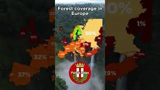 Forest coverage in Europe #maps #europe #map #mapping #padua #geography #mapper