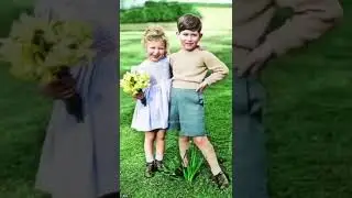 Young Prince Charles and Princess Anne || #shorts
