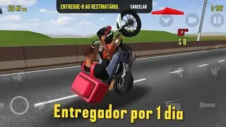 FUI ENTREGADOR POR 1 DIA NO MOTO WHEELIE 3D!