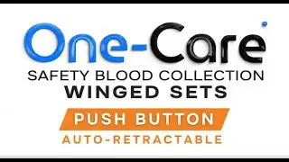 MediVena ONE-CARE&reg; PUSH BUTTON Safety Blood Collection Winged Set