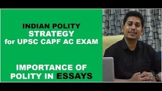 HOW to STUDY INDIAN POLITY for UPSC by SRAVAN SAMBRANI/ CAPF AC POLITY/AVKS ACADEMY CAPF