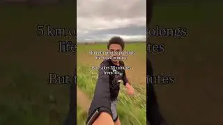 5 km of running prolongs life by 20 minutesBut takes 30 minutes from life #5k  #runner #running