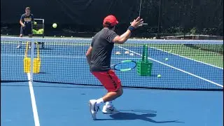 Advanced Volley Drill, tennis training with ATP professional Coach Dabul