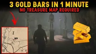 GET 3 GOLD BARS WORTH 1500$ EASILY WITH LOCATION - RDR2