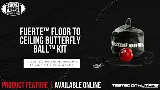 HEIGHT ADJUSTABLE! A floor to ceiling boxing ball made for everyone!