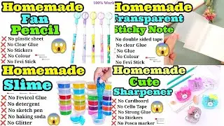 🥰HomeMade Art and Craft Material at home | How to make Crafts Material | DlY Slime | DlY Sticks Note