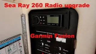 Sea Ray Sundancer Radio upgrade to Fusion bluetooth sirius
