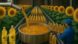 Amazing Process Of Turning Sunflower Seeds Into Cooking Oil