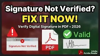How to Verify Digital Signature in PDF | Fix 