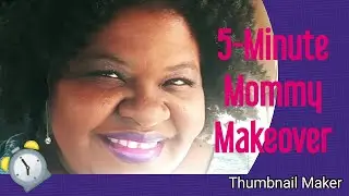Mommy Makeup | Five Minute Makeover | Hooded Eyes Round Face | The Diva Pain Warrior