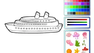 Ship Coloring Pages For Kids - Ship Coloring Pages